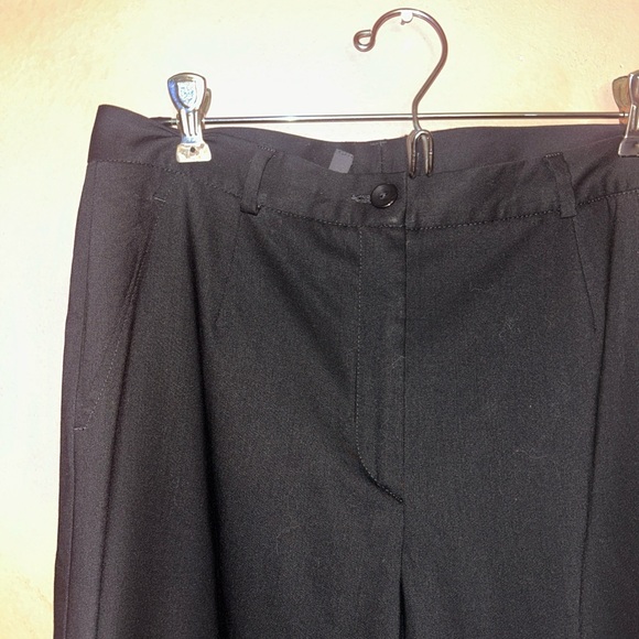 Zanella Pants Womens Size 4 Trousers Black Wool Blend Stretch Flat Front - Picture 2 of 9